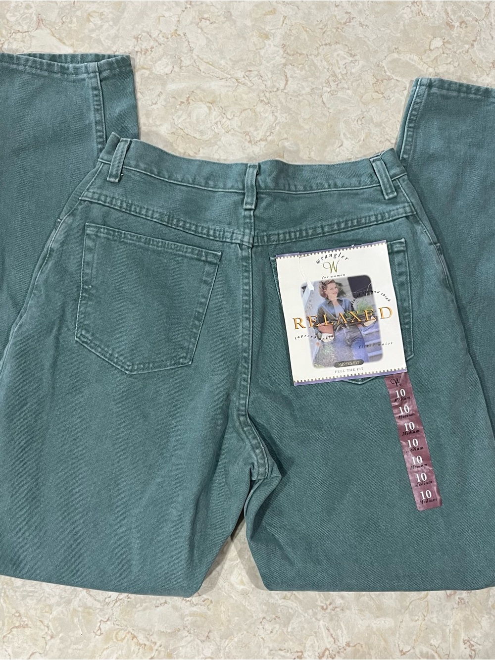 Wrangler Straight Leg Jeans in Teal-Green